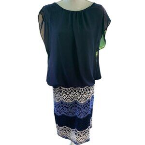 Karin Stevens Navy Blue Dress Size 12